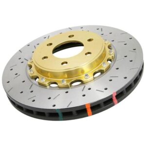 DBA Gold Front Drilled & Slotted 5000 Series 2 Piece Rotor