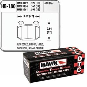 Hawk Performance DTC-70 Rear Brake Pads