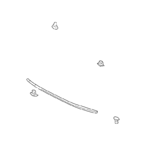 Mitsubishi OEM 61526 Hood Weatherstrip