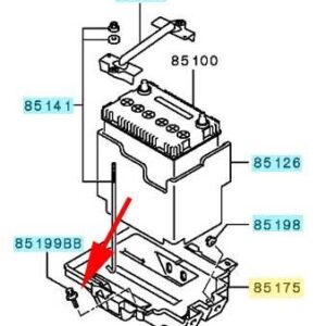 Mitsubishi OEM Battery Tray Mounting Bolt