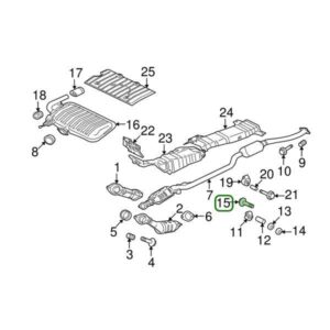 Mitsubishi OEM Downpipe Exhaust Hanger (A) Bolt