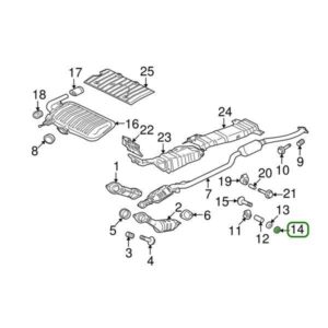 Mitsubishi OEM Downpipe Exhaust Hanger (A) Seat