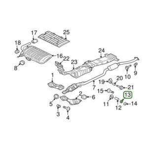 Mitsubishi OEM Downpipe Exhaust Hanger (A) Washer