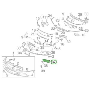 Mitsubishi OEM Front License Plate Mount