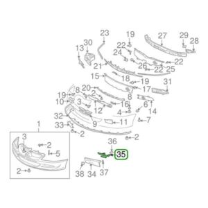 Mitsubishi OEM Front License Plate Mounting Bracket