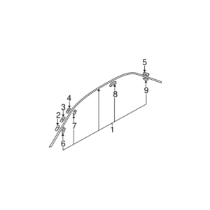Mitsubishi OEM Large Drip Moulding (LH)