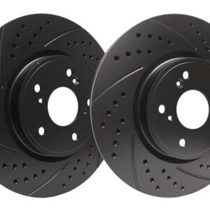 SP Performance Drilled And Slotted Rear Brake Rotors