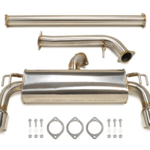STM Evo X Stainless Cat-Back Dual Exit Exhaust (With Muffler)